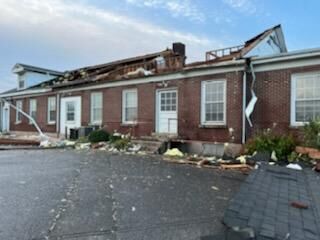 Roof missing from structure